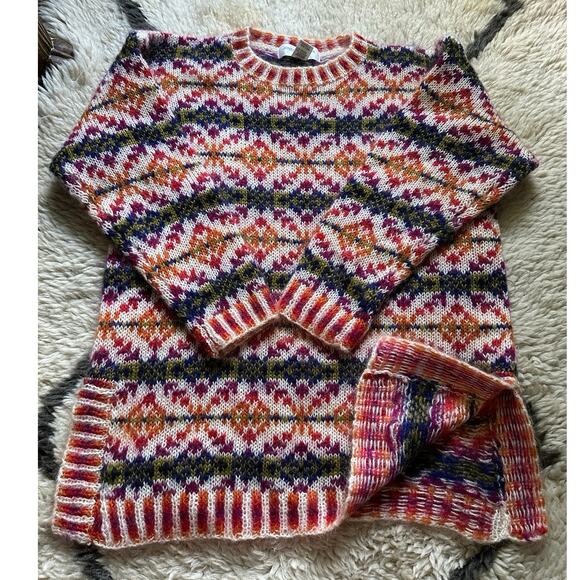 Vintage Jones New York Sport Mohair Blend Sweater Tunic Round Neck Long Sleeve M - Picture 4 of 10